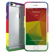 iPaint Rainbow Ghost Case - дизайнерски поликарбонатов кейс с TPU рамка за iPhone 6, iPhone 6S