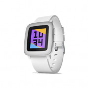 Pebble Time Smartwatch - bluetooth watch for iOS and Android devices (white)