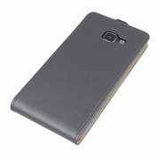 Leather Pocket Flip Case - вертикален кожен калъф с джоб за Samsung Galaxy A3 (2016) (сив) 1