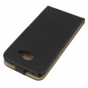 Leather Pocket Flip Case - вертикален кожен калъф с джоб за Samsung Galaxy A7 (2016) (черен) 3