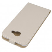 Leather Pocket Flip Case - вертикален кожен калъф с джоб за Samsung Galaxy A7 (2016) (бял) 3