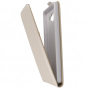 Leather Pocket Flip Case - вертикален кожен калъф с джоб за Samsung Galaxy A7 (2016) (бял) 6
