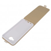 Leather Pocket Flip Case - вертикален кожен калъф с джоб за Samsung Galaxy A7 (2016) (бял) 7