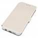 Wallet Flip Case - кожен калъф, тип портфейл и поставка за Samsung Galaxy A7 (2016) (бял) 1