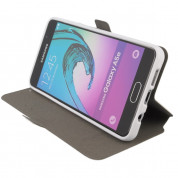 Wallet Flip Case - кожен калъф, тип портфейл и поставка за Samsung Galaxy A7 (2016) (бял) 6