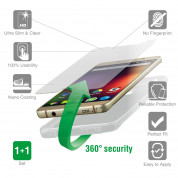 4smarts 360° Protection Set - тънък силиконов кейс и стъклено защитно покритие за дисплея на Sony Xperia Z5 (прозрачен)