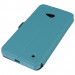 Wallet Flip Case - кожен калъф, тип портфейл и поставка за LG Zero (син) 2
