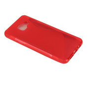 S-Line Cover Case - силиконов (TPU) калъф за Samsung Galaxy A3 (2016) (червен)