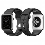 Spigen Rugged Band - хибридна (полимер+карбон) каишка за Apple Watch 42мм, 44мм (черен)