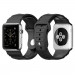 Spigen Rugged Band - хибридна (полимер+карбон) каишка за Apple Watch 42мм, 44мм (черен) 1