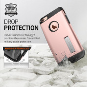 Spigen Slim Armor Case - хибриден кейс с поставка и най-висока степен на защита за iPhone 6, iPhone 6S (розово злато) 1