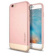 Spigen Style Armor Case - хибриден кейс от две части за iPhone 6, iPhone 6S (розово злато)
