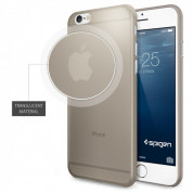 Spigen AirSkin Case - качествен ултратънък (0.4 mm) кейс за iPhone 6 Plus (златист-опушен) 1