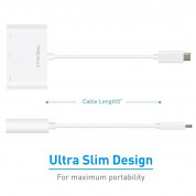 Macally USB-C to VGA Multiport Adapter - USB-C адаптер за с VGA, USB-C и USB-A 3.0 портове за MacBook и компютри с USB-C порт 3