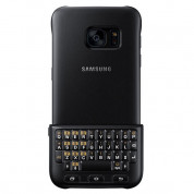 Samsung Keyboard Cover QWERTY EJ-CG930U - поликарбонатов кейс и клавиатура за Samsung Galaxy S7 SM-G930 (черен)