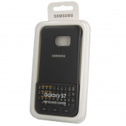 Samsung Keyboard Cover QWERTY EJ-CG930U - поликарбонатов кейс и клавиатура за Samsung Galaxy S7 SM-G930 (черен) 2