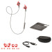 Jabra Bluetooth Stereo Headset Sport Coach - безжични спортни слушалки с хендсфрий и вграден сензор за тренировки за смартфони с Bluetooth (червен-сив) 2