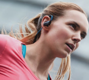 Jabra Sport Pace Wireless Bluetooth Headset - безжични спортни слушалки с хендсфрий за смартфони с Bluetooth (черен-син) 3