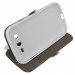 Wallet Flip Case - кожен калъф, тип портфейл и поставка за Samsung Galaxy Xcover 3 (бял) 4