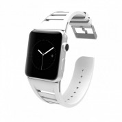 CaseMate Vented Strap - еластична каишка за Apple Watch 42мм, 44мм, 45мм (бял)