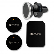 4smarts Ultimag Magnetic Car Holder Ventmag - магнитна поставка за радиатора на кола за iPhone и смартфони (черна-тъмносива) 8
