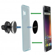 4smarts Ultimag Magnetic Car Holder Ventmag - магнитна поставка за радиатора на кола за iPhone и смартфони (черна-тъмносива) 1