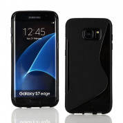 S-Line Cover Case - силиконов (TPU) калъф за Samsung Galaxy S7 Edge (черен)
