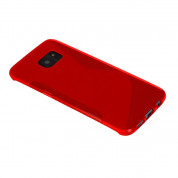 S-Line Cover Case - силиконов (TPU) калъф за Samsung Galaxy S7 Edge (червен) 1