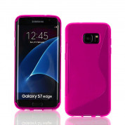 S-Line Cover Case - силиконов (TPU) калъф за Samsung Galaxy S7 Edge (розов)