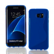 S-Line Cover Case - силиконов (TPU) калъф за Samsung Galaxy S7 Edge (син)