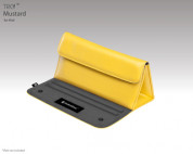 SwitchEasy TRIG - кожен калъф и поставка за iPad и таблети до 10 инча (жълт) 3