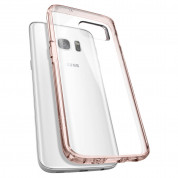 Spigen Ultra Hybrid Case - хибриден кейс с висока степен на защита за Samsung Galaxy S7 (прозрачен-розово злато) 3