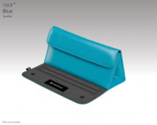 SwitchEasy TRIG - кожен калъф и поставка за iPad и таблети до 10 инча (син) 3