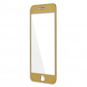 4smarts Second Glass Plus Aluminium Frame - комплект уред за поставяне и стъклено защитно покритие с алуминиева рамка за дисплея на iPhone 6, iPhone 6S (прозрачен-златист)
