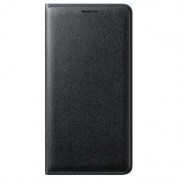 Samsung Flip Case EF-WJ320PBEGWW - оригинален кожен калъф за Samsung Galaxy J3 (2016) (черен)