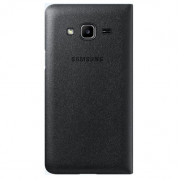 Samsung Flip Case EF-WJ320PBEGWW - оригинален кожен калъф за Samsung Galaxy J3 (2016) (черен) 1