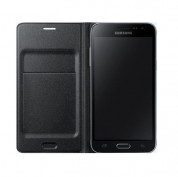 Samsung Flip Case EF-WJ320PBEGWW - оригинален кожен калъф за Samsung Galaxy J3 (2016) (черен) 2
