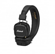 Marshall Major II Bluetooth - безжични слушалки с микрофон за смартфони и мобилни устройства (черни с бяло лого) 1