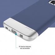 Prodigee Accent Case - поликарбонатов слайдер кейс за Samsung Galaxy S7 (син-сребрист) 4