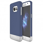 Prodigee Accent Case - поликарбонатов слайдер кейс за Samsung Galaxy S7 (син-сребрист)
