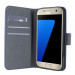 Redneck Prima Folio - кожен калъф, тип портфейл и поставка за Samsung Galaxy S7 (син) 4