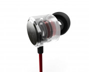 LG Headset QuadBeat 3 LE630 - оригинални слушалки с микрофон и управление на звука за LG смартфони (черен-червен) (bulk) 3