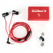 LG Headset QuadBeat 3 LE630 - оригинални слушалки с микрофон и управление на звука за LG смартфони (черен-червен) (bulk) 7