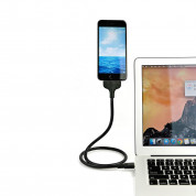 Fuse Chicken Bobine Auto Blackout - стоманен Lightning кабел (с щипки за кола) и док станция за iPhone, iPad, iPod с Lightning (черен) 1