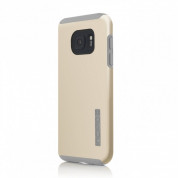 Incipio Dual Pro Case - удароустойчив хибриден кейс за Samsung Galaxy S7 (златист) 1