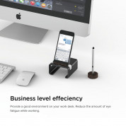 Elago M3 Stand - поставка от алуминий и дърво за iPhone и iPad mini (черна) 4