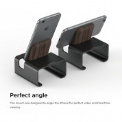Elago M3 Stand - поставка от алуминий и дърво за iPhone и iPad mini (черна) 3