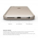 Elago Aluminum Bumper - алуминиев бъмпер и покрития за дисплея и задната част за iPhone 6S (златист) 5