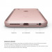 Elago Aluminum Bumper - алуминиев бъмпер и покрития за дисплея и задната част за iPhone 6S (розово злато) 6