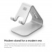 Elago M2 Stand - дизайнерска алуминиева поставка за смартфони (сребриста) 4